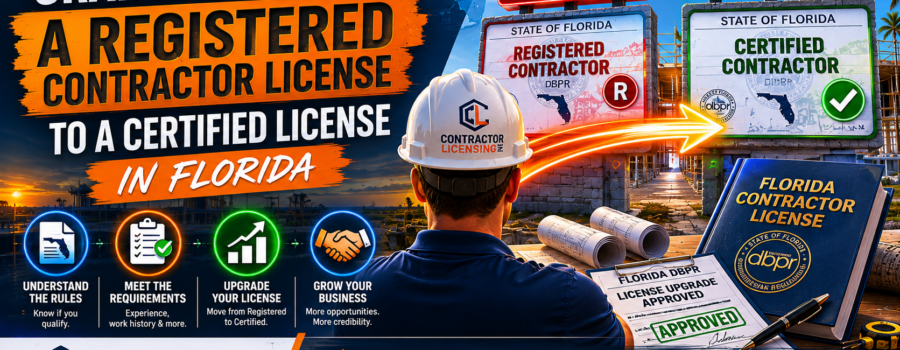 Grandfathering a Registered Contractor License to a Certified License in Florida