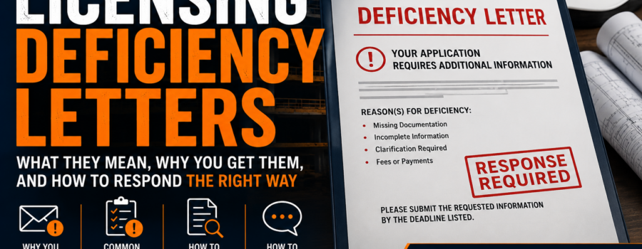 Contractor Licensing Deficiency Letters Explained
