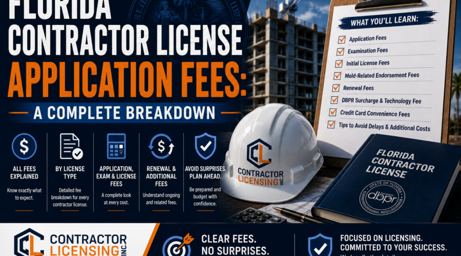 Florida Contractor License Application Fees: A Complete Breakdown