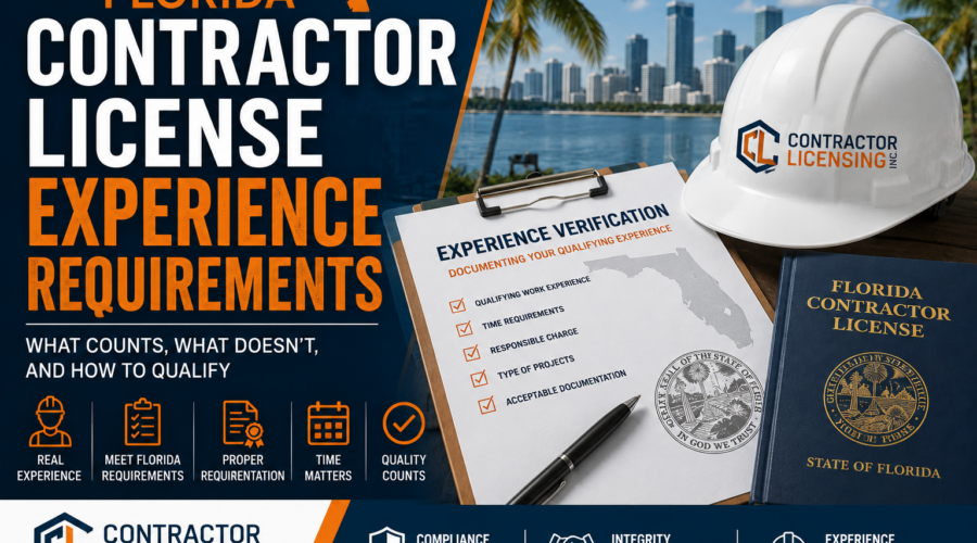 Florida Contractor License Experience Requirements