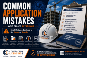 The 13 Most Common Florida Contractor License Application Mistakes — And How to Avoid Every One