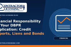 DBPR Financial Responsibility: Contractor Requirements